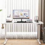 Електричний підйомний стіл MuvuHome Білий 160 см МОДЕРН 72-118см.Зручність та стиль для вашого робочого простору - Зображення 4