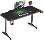 Ігровий комп'ютерний стіл ULTRADESK FRAG Green 140X60 см+підкладка-Стильний та зручний - Зображення 3