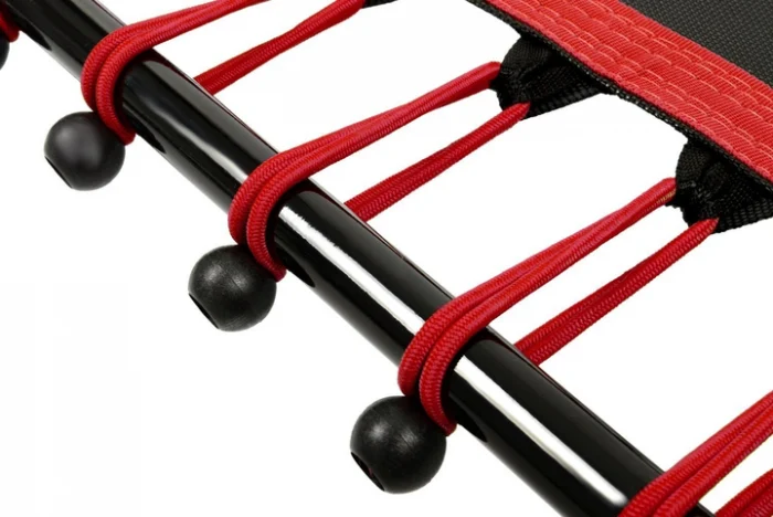 Батут для фітнесу з ручкою FunFit 130 см Red-Компактний та ефективний тренажер - Зображення 7