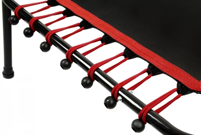 Батут для фітнесу з ручкою FunFit 130 см Red-Компактний та ефективний тренажер - Зображення 8