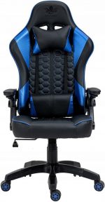 Геймерське крісло KRAKEN Feyton чорно-синє - комфорт та стиль для тривалих ігор - Зображення 9