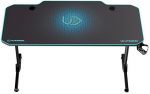 Ігровий комп'ютерний стіл ULTRADESK FRAG Blue 140X66 см +підкладка -Просторий та стильний - Зображення 4