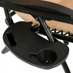 Розкладний лежак 2в1 eHokery ORION бежевий- Елегантний дизайн та комфорт для вашого відпочинку на пляжі та в саду - Зображення 10