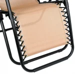 Розкладний лежак 2в1 eHokery ORION бежевий- Елегантний дизайн та комфорт для вашого відпочинку на пляжі та в саду - Зображення 11