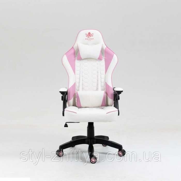 4400495215_w640_h640_4400495215-1 Геймерське крісло KRAKEN Feyton біло-рожеве- комфорт та елегантність для вас - Зображення 8