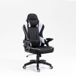 Геймерське крісло KRAKEN Feyton чорно-біле Для комфортної гри та стильного вигляду
