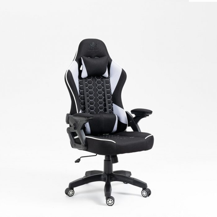 4411320996_w640_h640_4411320996 Геймерське крісло KRAKEN Feyton чорно-біле Для комфортної гри та стильного вигляду - Зображення 1