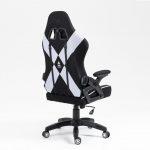 Геймерське крісло KRAKEN Feyton чорно-біле Для комфортної гри та стильного вигляду - Зображення 3