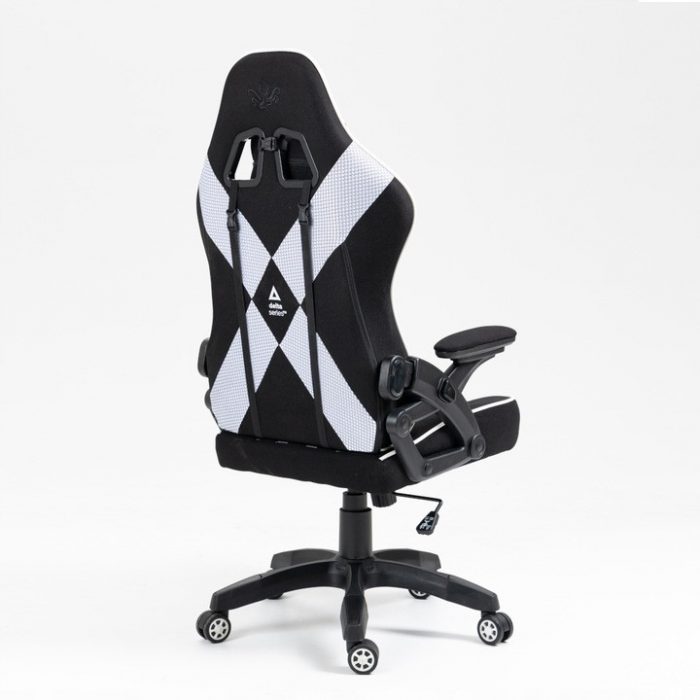 4411320998_w640_h640_4411320998 Геймерське крісло KRAKEN Feyton чорно-біле Для комфортної гри та стильного вигляду - Зображення 3