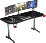 Ігровий комп'ютерний стіл ULTRADESK FRAG Xxl Black160 см x 75 -Просторий та стильний - Зображення 2