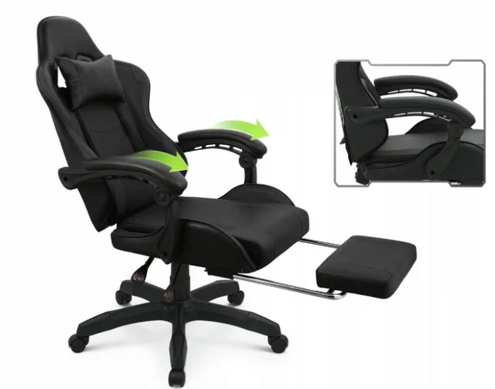 Геймерське крісло MatMay BLACK GAMING - Зображення 3