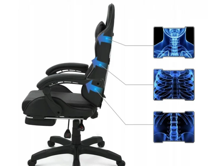 Геймерське крісло MatMay BLACK GAMING - Зображення 8