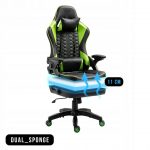 Геймерське крісло KRAKEN Feyton чорно-зелений-поєднання комфорту та динамічного дизайну - Зображення 4