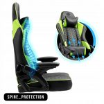 Геймерське крісло KRAKEN Feyton чорно-зелений-поєднання комфорту та динамічного дизайну - Зображення 5