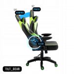 Геймерське крісло KRAKEN Feyton чорно-зелений-поєднання комфорту та динамічного дизайну - Зображення 6