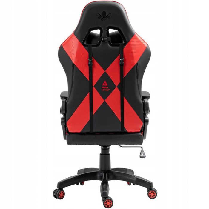 4826577927_w640_h640_4826577927 Геймерське крісло KRAKEN Feyton чорно-червоний-потужний стиль та комфорт - Зображення 4