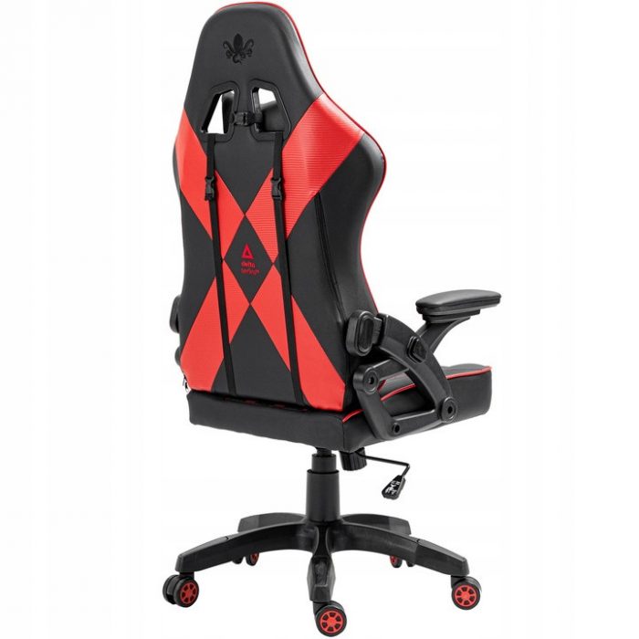 4826578059_w640_h640_4826578059 Геймерське крісло KRAKEN Feyton чорно-червоний-потужний стиль та комфорт - Зображення 5