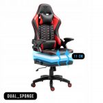 Геймерське крісло KRAKEN Feyton чорно-червоний-потужний стиль та комфорт - Зображення 7