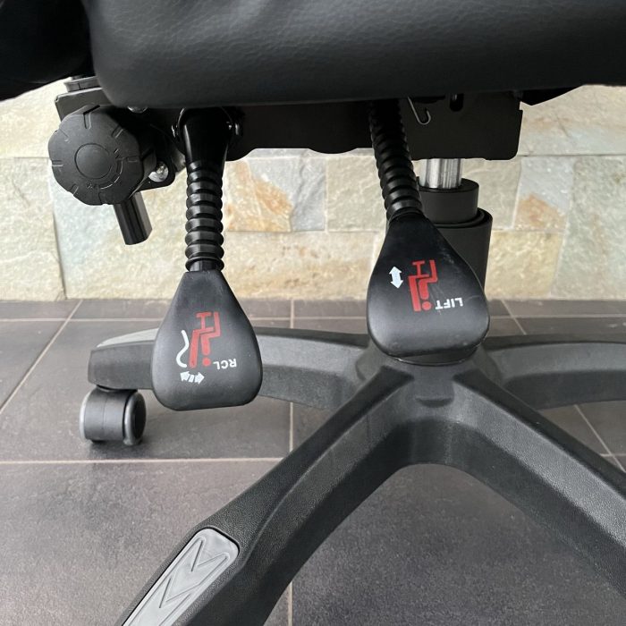 Геймерське крісло TS-046A для Gamer Swivel ЧОРНО-СІРИЙ Преміум комфорт і стиль - Зображення 7