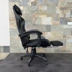 Геймерське крісло TS-046A для Gamer Swivel ЧОРНО-СІРИЙ Преміум комфорт і стиль - Зображення 5