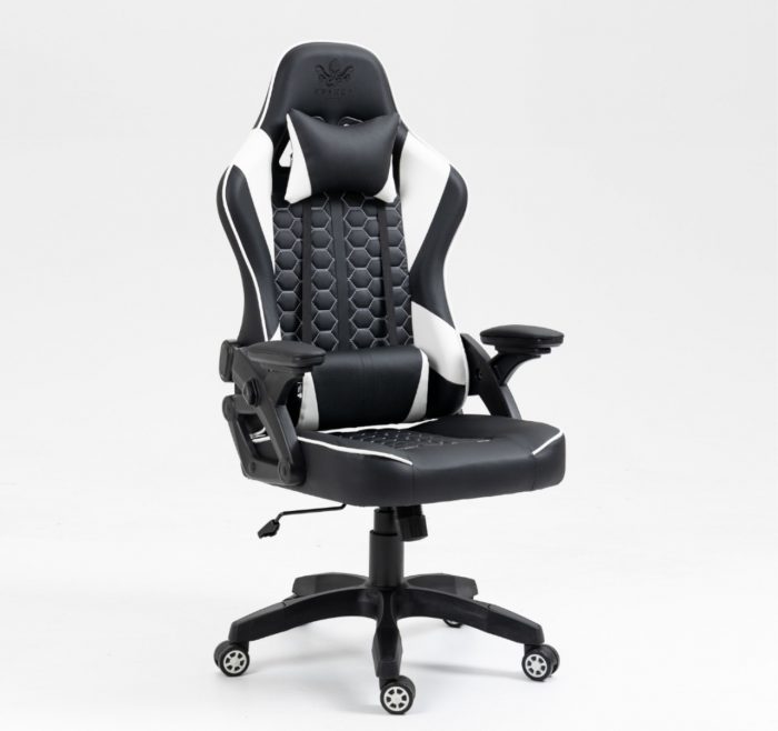 5420127212_w640_h640_gejmerskoe-kreslo-kraken Геймерське крісло KRAKEN Feyton чорно-білий-стильний дизайн та максимальний комфорт - Зображення 1
