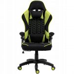 Геймерське крісло KRAKEN FEYTON тканина Чорне із зеленим. Ідеальний вибір для комфорту - Зображення 2