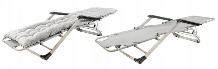 Розкладний пляжний лежак 2в1+подушка Sandos KUSENO -Максимальний комфорт для відпочинку на пляжі та в саду - Зображення 5