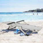 Розкладний пляжний лежак 2в1+подушка Sandos KUSENO -Максимальний комфорт для відпочинку на пляжі та в саду - Зображення 9