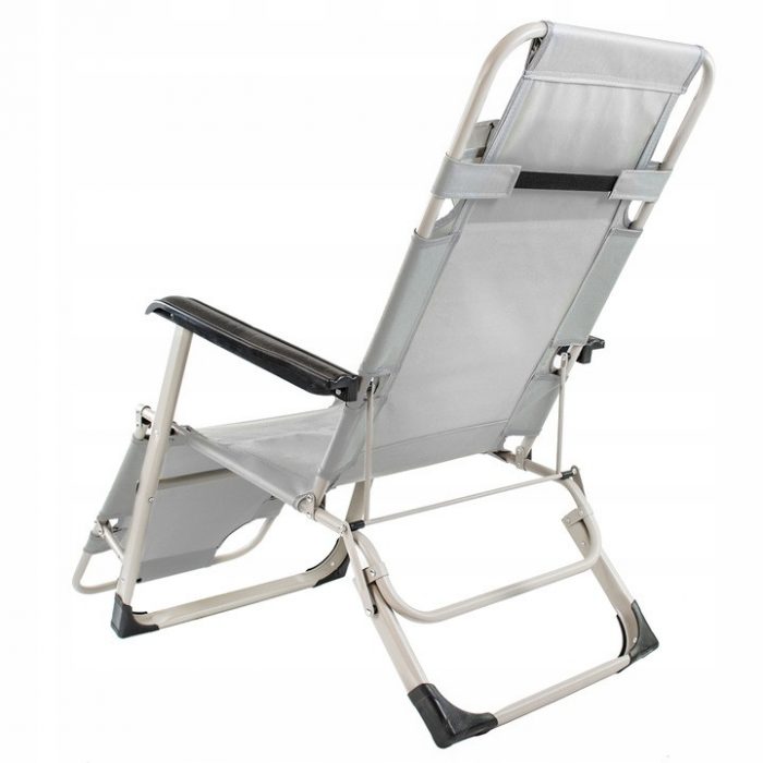 Розкладний пляжний лежак 2в1+подушка Sandos KUSENO -Максимальний комфорт для відпочинку на пляжі та в саду - Зображення 4