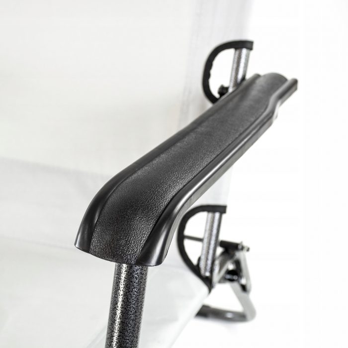 Розкладний пляжний лежак 2в1 сірий Sandos TURISMA-Ідеальний вибір для комфортного відпочинку на пляжі та в саду - Зображення 8