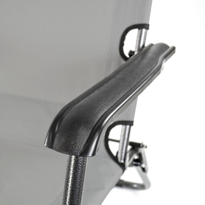 Розкладний пляжний лежак 2 в 1 графіт Sandos SEGGO-Комфорт та зручність для відпочинку на пляжі та в саду - Зображення 7