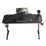 Ігровий комп'ютерний стіл ULTRADESK FRAG Black+Підкладка -Стильний та ергономічний - Зображення 5