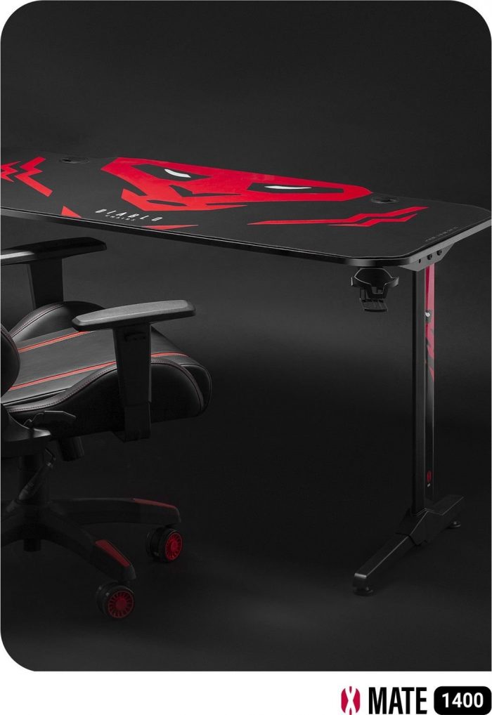 Геймерський стіл Diablo Chairs X-Mate 1400 Red 140x66 см - Зображення 7