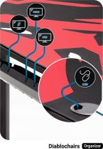 Геймерський стіл Diablo Chairs X-Mate 1400 Red 140x66 см - Зображення 9