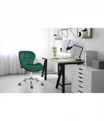 Офісне крісло поворотне Mark Adler 3.0 зелене велюр- Стильний комфорт для продуктивної роботи - Зображення 5