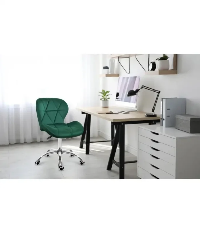 Офісне крісло поворотне Mark Adler 3.0 зелене велюр- Стильний комфорт для продуктивної роботи - Зображення 5