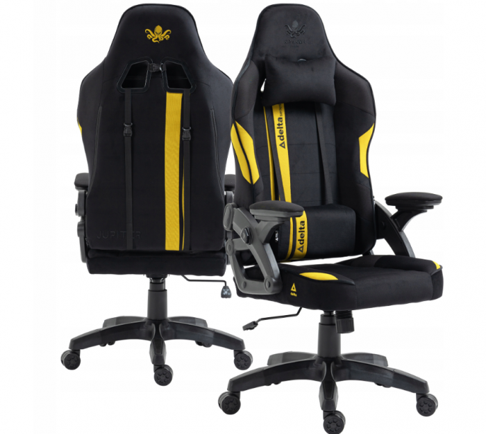 6502972750_w640_h640_basejn-avenli-300 Геймерське крісло KRAKEN Jupiter чорно-жовте-Ідеальний вибір для комфортних та тривалих ігрових сесій - Зображення 1