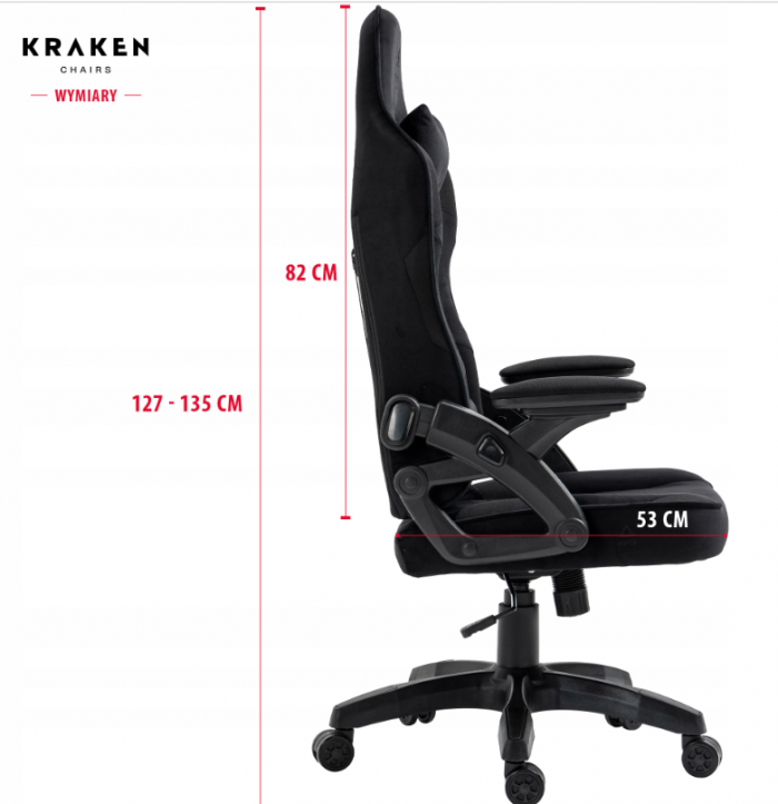 6502972805_w640_h640_basejn-avenli-300 Геймерське крісло KRAKEN Jupiter чорно-жовте-Ідеальний вибір для комфортних та тривалих ігрових сесій - Зображення 5