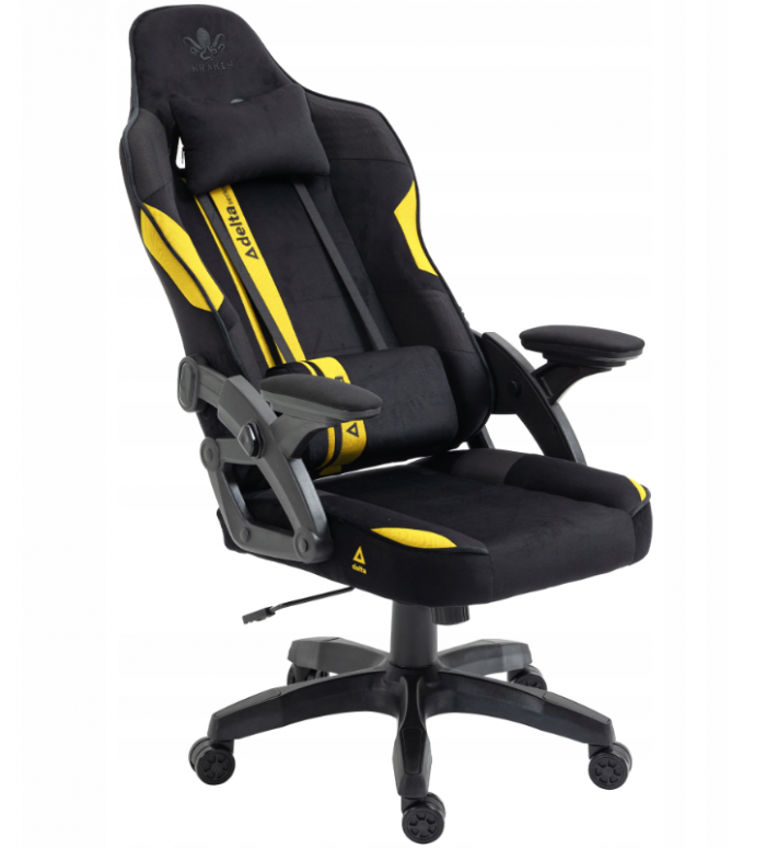 6502972827_w640_h640_basejn-avenli-300 Геймерське крісло KRAKEN Jupiter чорно-жовте-Ідеальний вибір для комфортних та тривалих ігрових сесій - Зображення 7