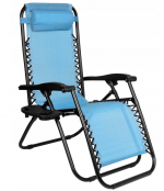 Розкладний лежак 2в1 eHokery ORION синій-Зручність та стиль для ідеального відпочинку на пляжі та в саду - Зображення 2