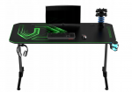 Геймерський стіл 140x60 см ULTRADESK FRAG + PAD Green-Простір і комфорт для геймерів - Зображення 2