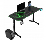 Геймерський стіл 140x60 см ULTRADESK FRAG + PAD Green-Простір і комфорт для геймерів - Зображення 3