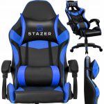 Геймерське крісло STAZER Coliber Чорно-синій-Ідеальний Комфорт для Тривалих Ігор - Зображення 2