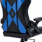 Геймерське крісло KRAKEN Feyton чорно-синє - комфорт та стиль для тривалих ігор - Зображення 4