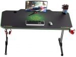 Ігровий комп'ютерний стіл ULTRADESK FRAG Green 140X60 см+підкладка-Стильний та зручний - Зображення 8