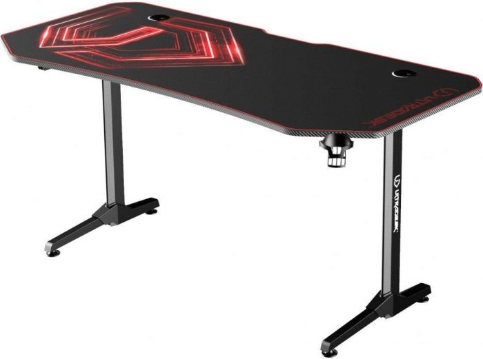 Ігровий комп'ютерний стіл ULTRADESK FRAG Xxl Red 160x75 см-Просторий та стильний - Зображення 6