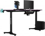 Ігровий комп'ютерний стіл ULTRADESK FRAG Pink 140X66 см-Стильний і комфортний з яскравим дизайном - Зображення 2