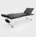 Розкладний алюмінієвий масажний стіл I-Coucou чорний