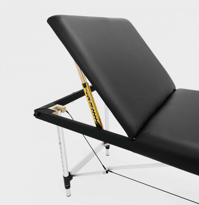 Розкладний алюмінієвий масажний стіл I-Coucou чорний - Зображення 3