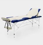 Розкладний алюмінієвий масажний стіл I-Coucou blue-cream